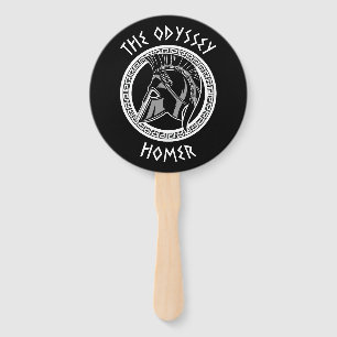 The Odyssey Homer Greek Helmet Ancient Mythology I Hand Fan