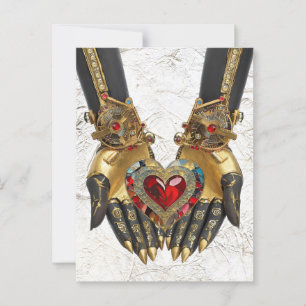 The Offering - Heart in Hands Postcard
