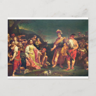The Offering of Abigail before David Postcard