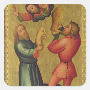 The Offerings of Cain and Abel Square Sticker