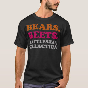 The Office Bears Beets Cooper Retro  T-Shirt