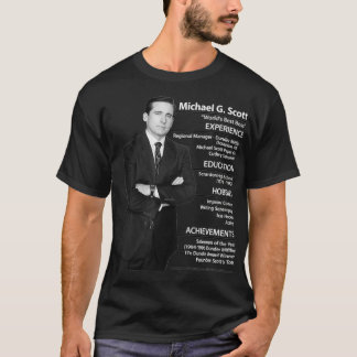 The Office Michael Scott Resume T-Shirt