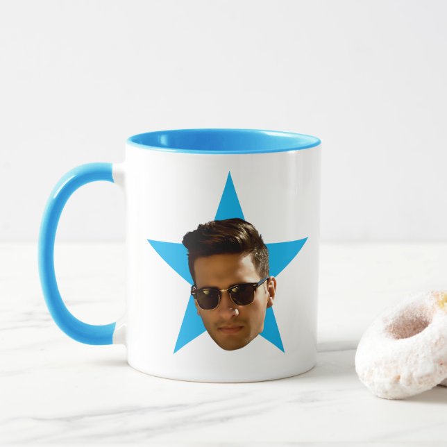 The Office TV Show Mug, Personalised Office Star Mug (With Donut)