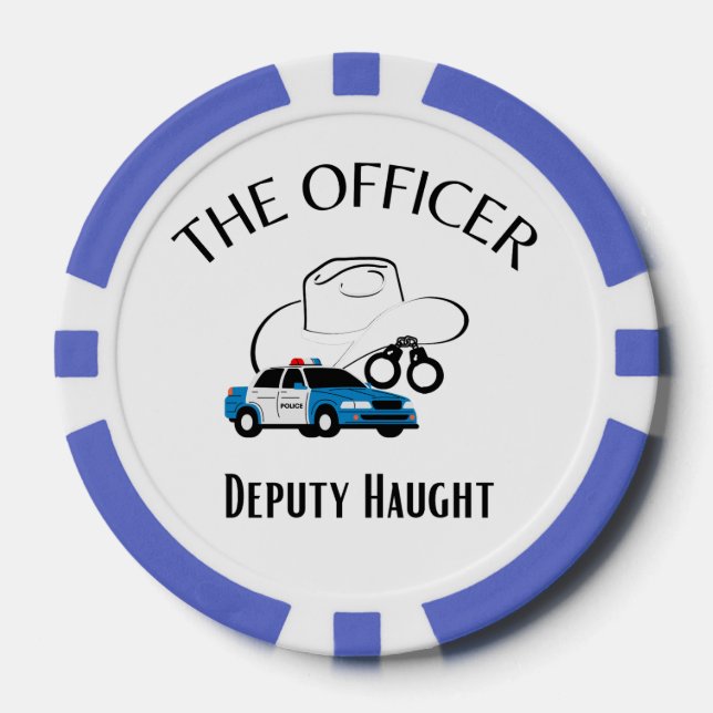 The Officer Poker Chips (Front)