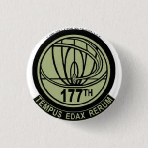 The OFFICIAL 177th Time Travel Division button! 3 Cm Round Badge