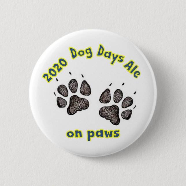 The official 2020 Dog Days Ale Button (Front)