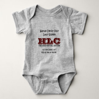 The official 2020 Harvard Lindsey Coley One Piece Baby Bodysuit