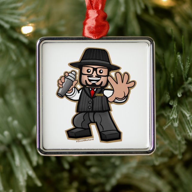 The Official 3 inch Richard #3inchRichard Metal Ornament (Tree)