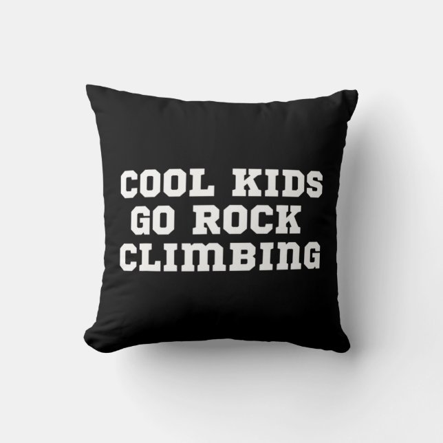 The Official Cool Kids Go Rock Climbing  Cushion (Front)