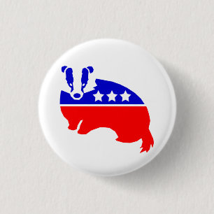 The OFFICIAL Decency Party (TM) Badger Button
