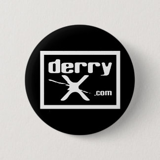 The official derryX button in black