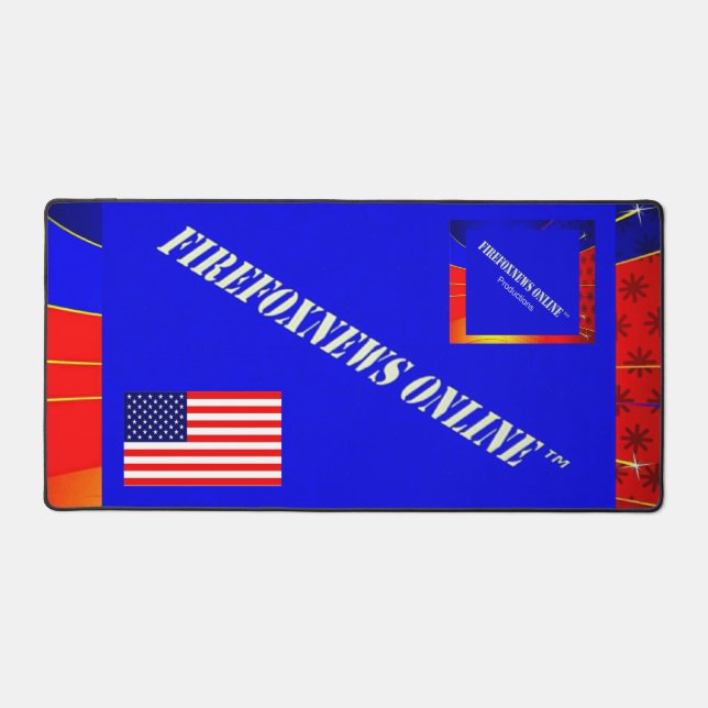 The Official FIREFOXNEWS ONLINE™ Desk Mat (Front)