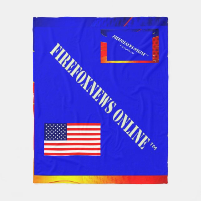 The Official FIREFOXNEWS ONLINE™ Fleece Blanket (Front)