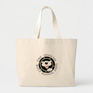 The Official lost tooth club badge Large Tote Bag