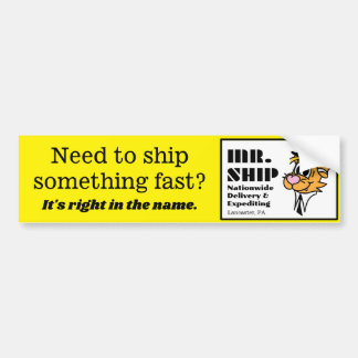 The Official Mr. Ship Bumper Sticker