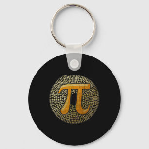 The Official pi 3.14 Spiral Pi-day For Math Nerds  Key Ring