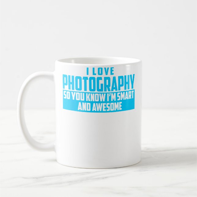The Official Smart And Awesome Photography 	 (Blue Coffee Mug (Left)