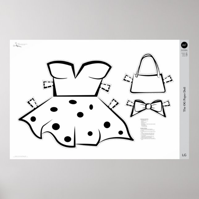 The OG Paper Doll Costume: LARGE Poster (Front)