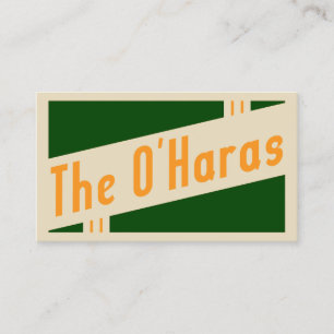 the o'haras jazz band business card