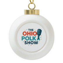 The OHIO Polka Show Snowflake Framed Ornament