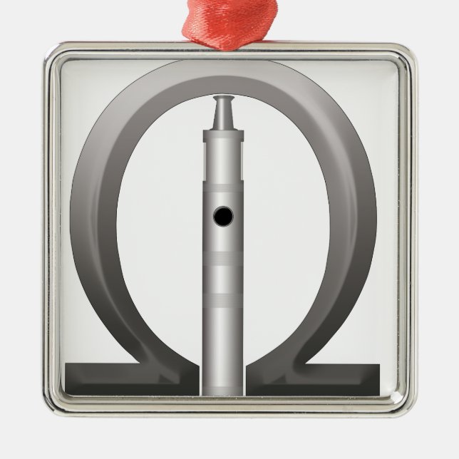 The OHM LOver Metal Tree Decoration (Front)