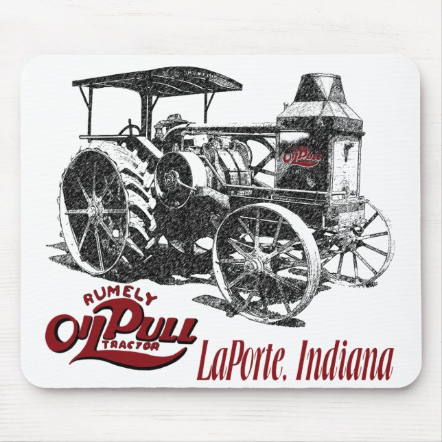 The OilPull Tractor Mouse Pad (Front)