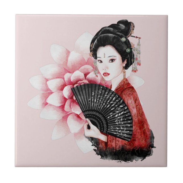 The Okinawa Series Design 34  Ceramic Tile (Front)