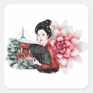 The Okinawa Series Design 36  Square Sticker