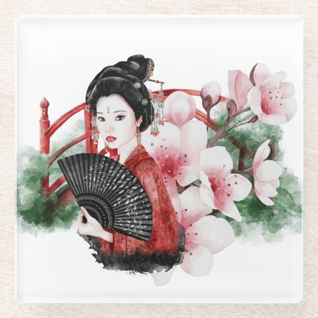 The Okinawa Series Design 38 Glass Coaster (Front)