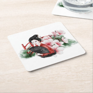The Okinawa Series Design 38 Square Paper Coaster