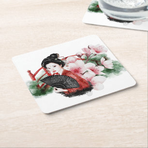 The Okinawa Series Design 38 Square Paper Coaster