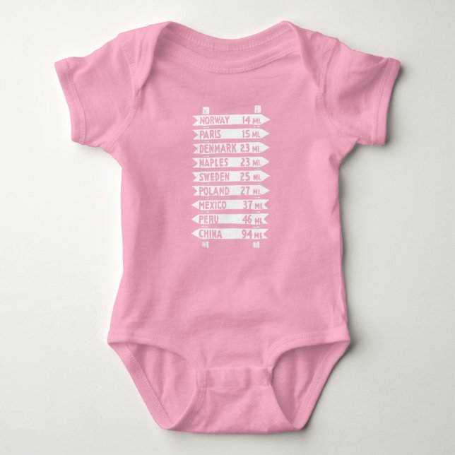 The Ol' Maine Signpost Baby Suit Baby Bodysuit (Front)