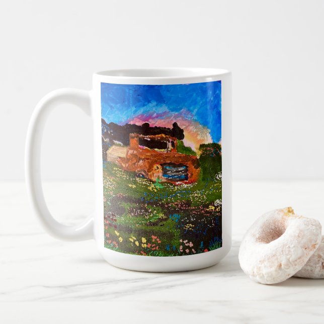 "The Ol' Pick-up"  Coffee Mug (With Donut)