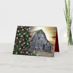 The Old Barn Christmas Holiday Card