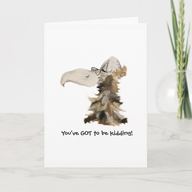 The OLD BIRD's Birthday Card (Front)