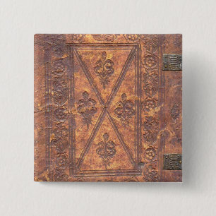 The Old Book 15 Cm Square Badge