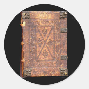 The Old Book Classic Round Sticker