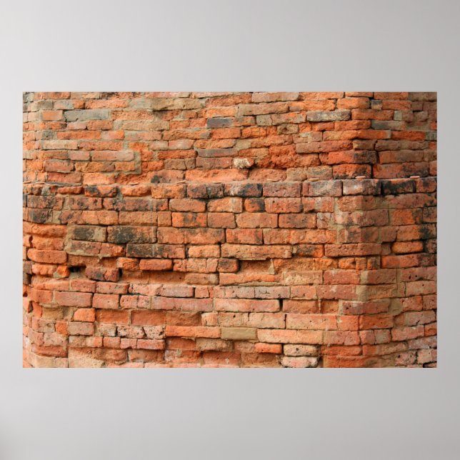 The old brick layerancient, antique, background, b poster (Front)