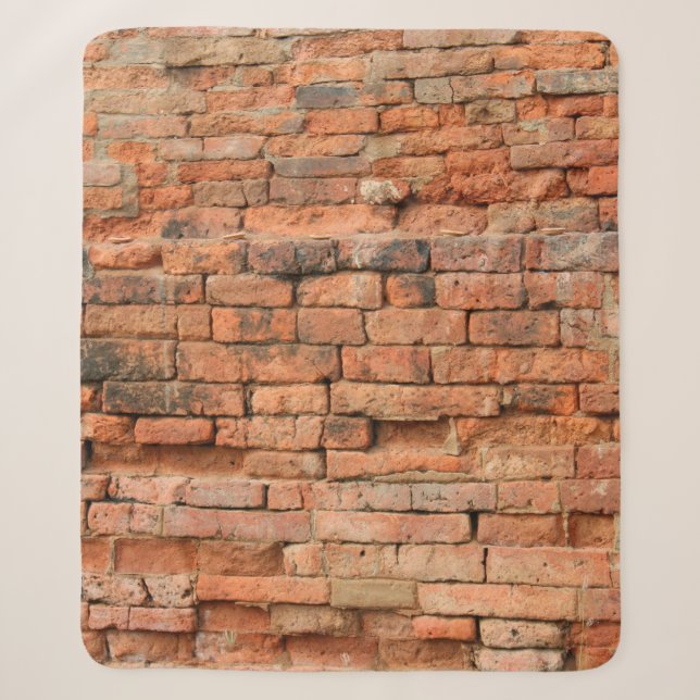 The old brick layerancient, antique, background, b sherpa blanket (Front)