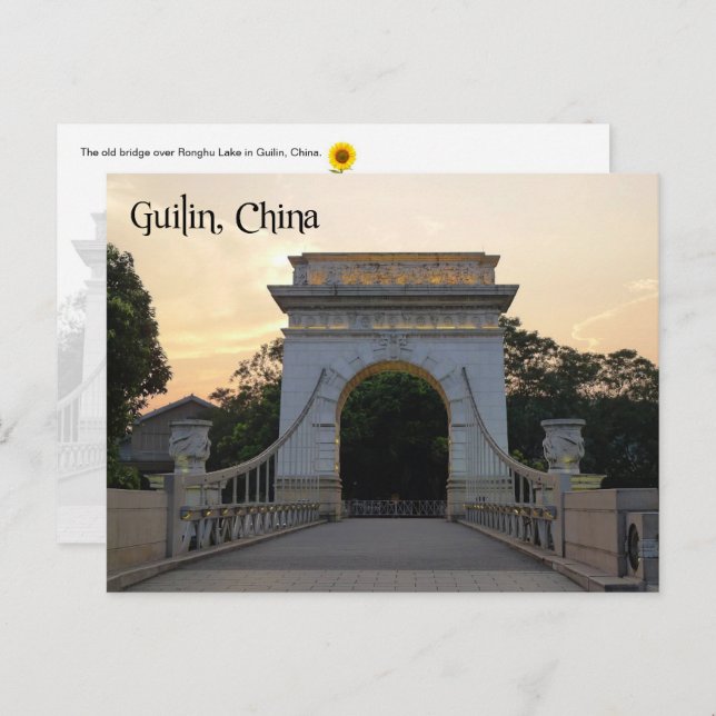 The Old Bridge, Guilin, China - postcard (Front/Back)