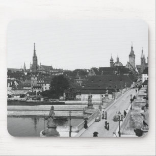 The old bridge over the River Main Mouse Pad