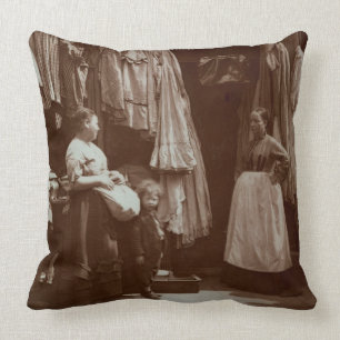 The Old Clothes Shop, Seven Dials, from 'Street Li Cushion