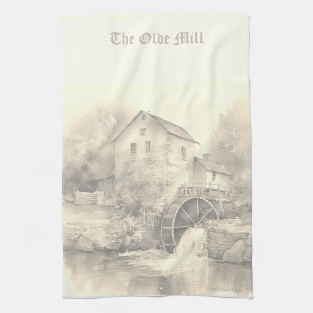 The Old Country Mill Kitchen Towel Customise (Vertical)