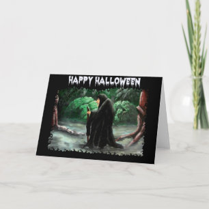 The Old Crone Halloween Card