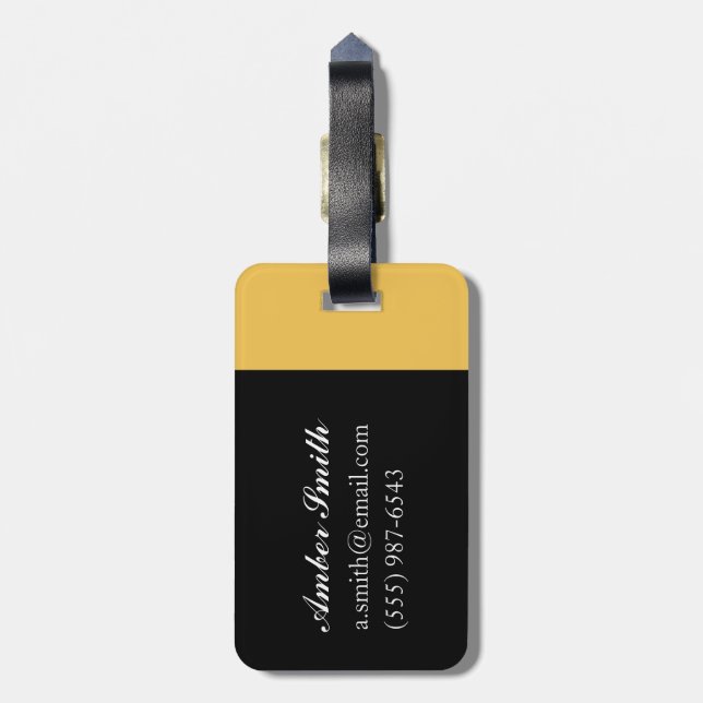 The Old Days Luggage Tag (Back Vertical)