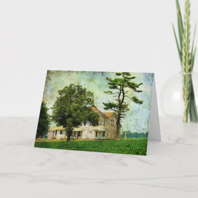 The Old Farm House in Rural Iowa Card (Front)