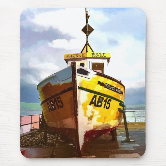 THE OLD FISHING BOAT MOUSE PAD (Front)