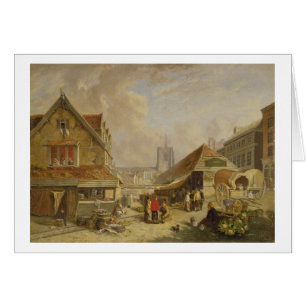 The Old Fishmarket, Norwich, 1825 (oil on panel)