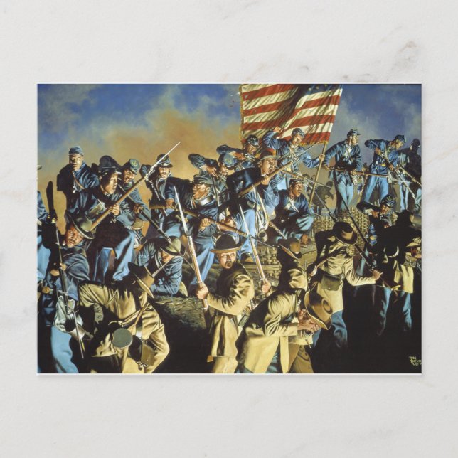 The Old Flag Never Touched the Ground Postcard (Front)