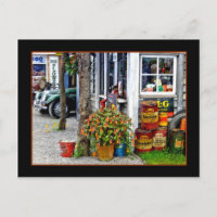 THE OLD GARAGE   ~ Postcard